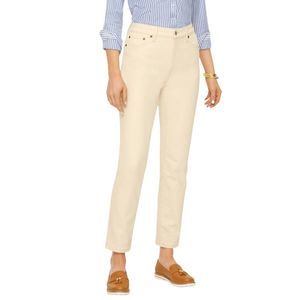 Cream Straight-Leg Women’s Jeans